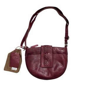 Vilenca Holland Burgundy Leather Crossbody Bag NWT